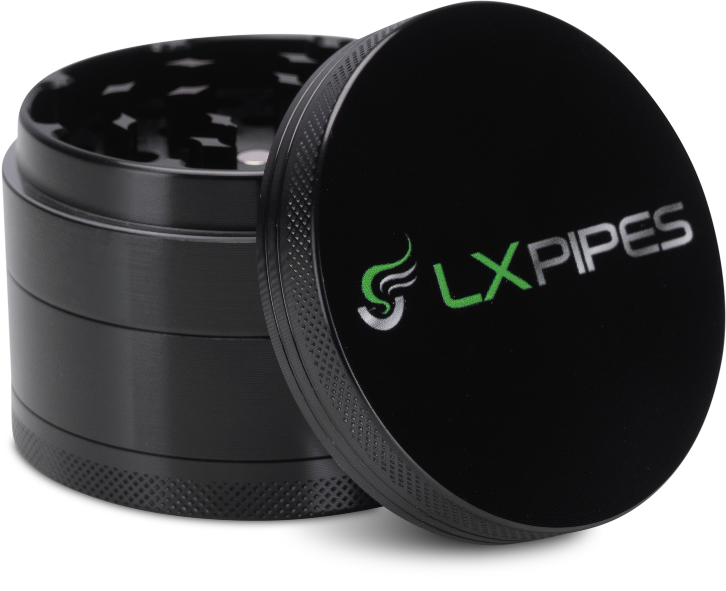 LX Pipes Premium Aluminium Kräutermühle – 63 mm Grinder