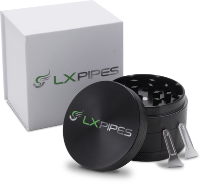 LX Pipes Premium Aluminium Kräutermühle – 63 mm Grinder